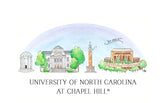 UNC Skyline Fridge Magnet